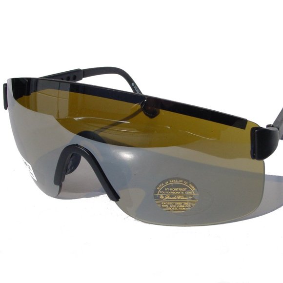 NWT TrueVintage 90's Sports Blade rimless Wrap around Adjustable arms Sunglasses - Picture 2 of 4